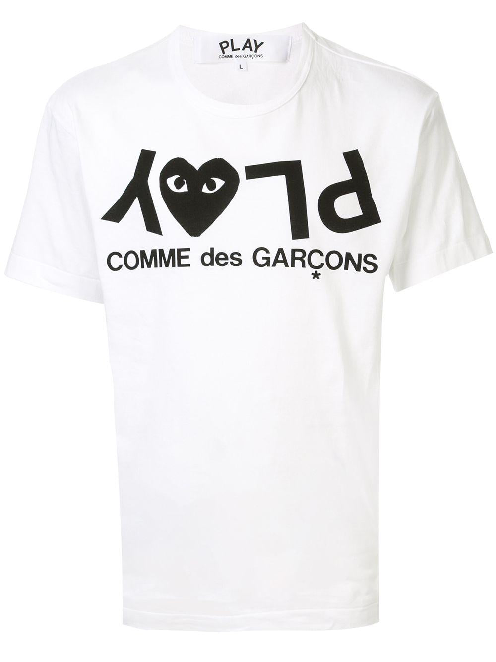t-shirt stampa cuore P1T068 WHITE COMME des GARÇONS PLAY x Converse 