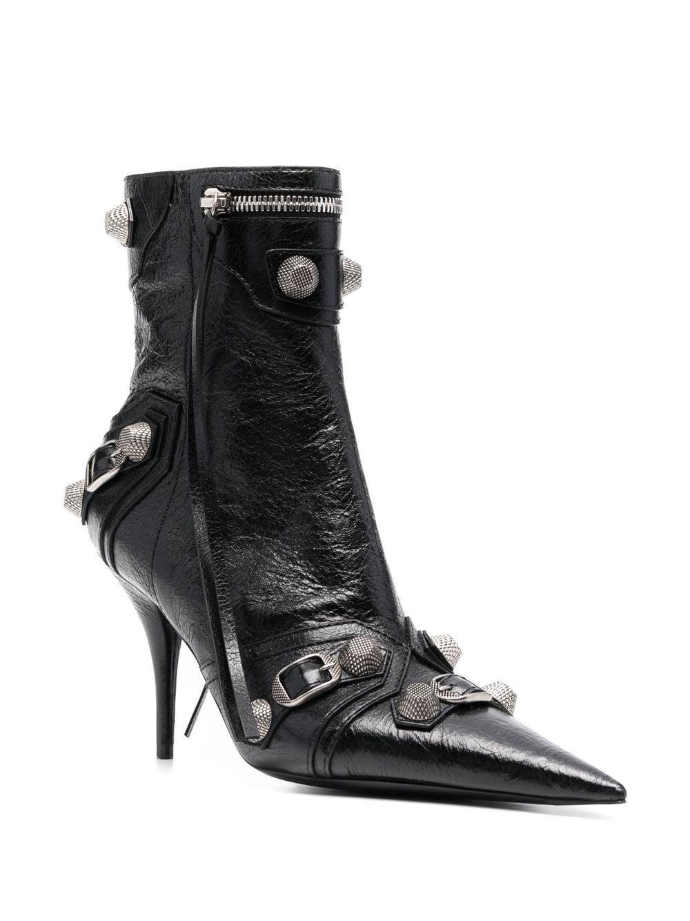 Cagole leather ankle boots<BR/><BR/><BR/> 694379 WAD4E1081 BALENCIAGA 