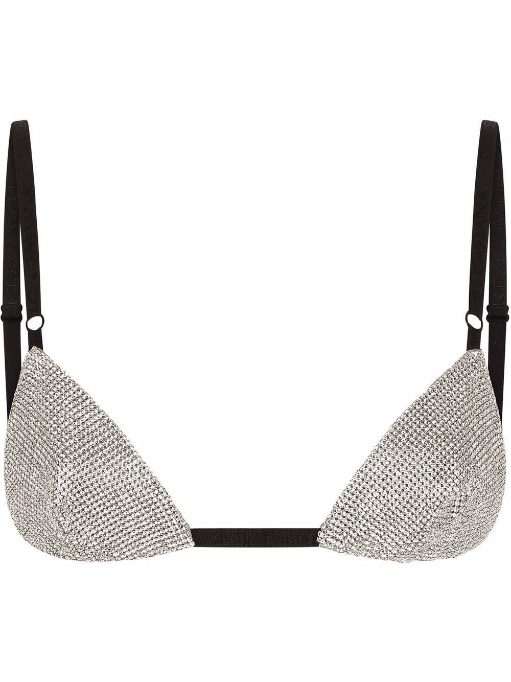 Crystal-embellished triangle bra O1D03T ONL85G1012 DOLCE & GABBANA 