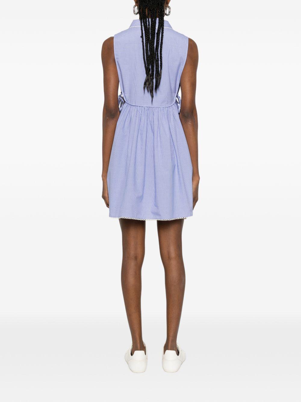 Gingham check mini-dress MF6203187G S-OOOF0AZ1 MIU MIU 