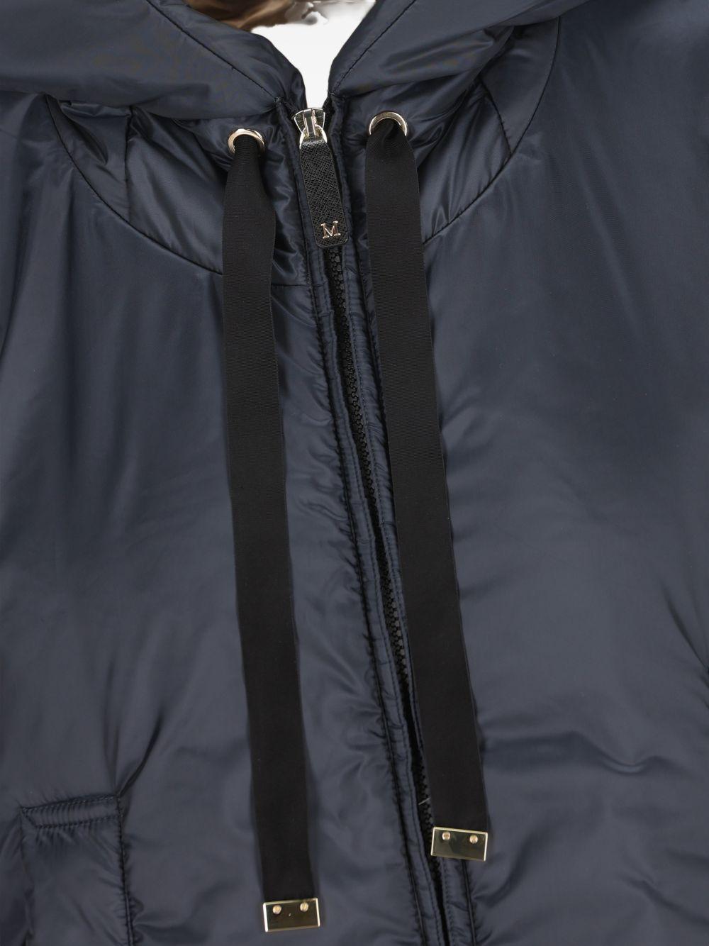 Water-repellent padded canvas hooded gilet 2619291044 GREENGO008 MAX MARA THE CUBE 