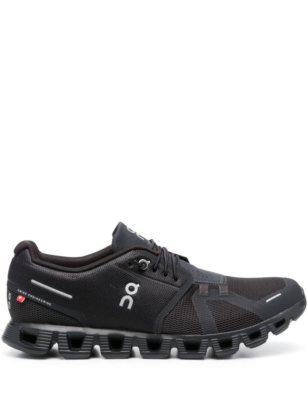 Cloud 5 low-top sneakers<BR/><BR/> 59.98986 ALL BLACK ON Running 