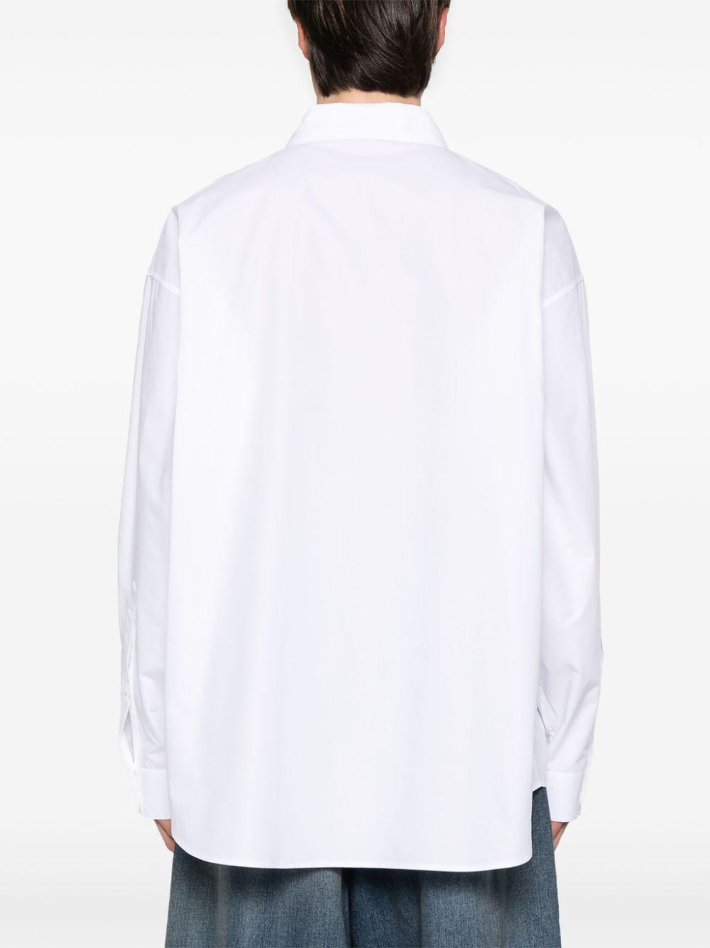 Logo-embroidered shirt<BR/><BR/><BR/> 814008 TNM609000 BALENCIAGA 
