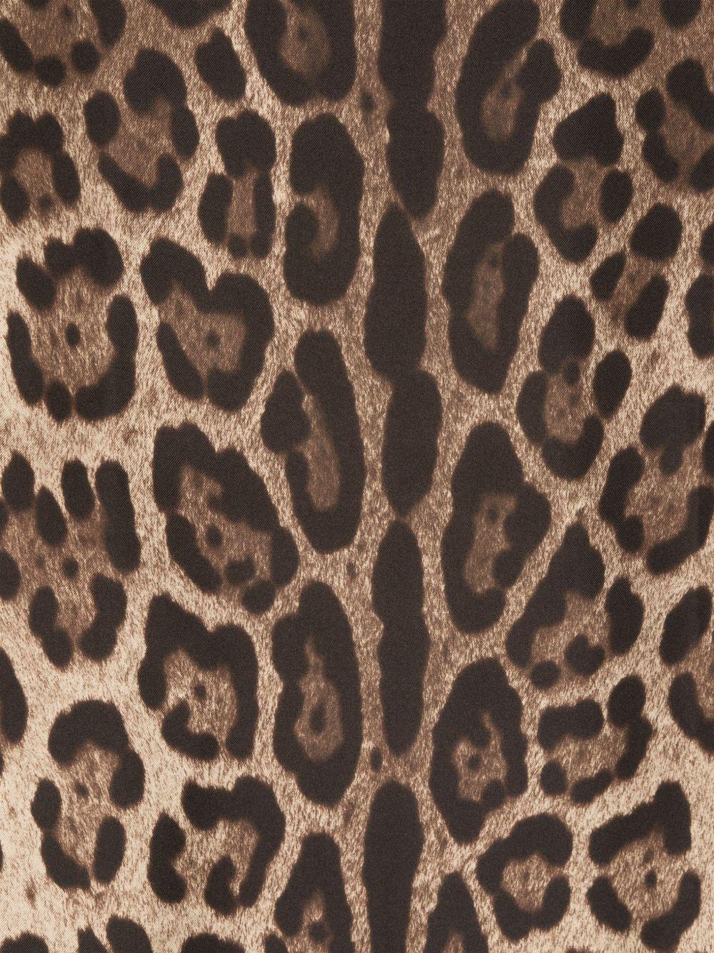 leopard-print silk scarf FN092R GDCF5HN13M DOLCE & GABBANA 