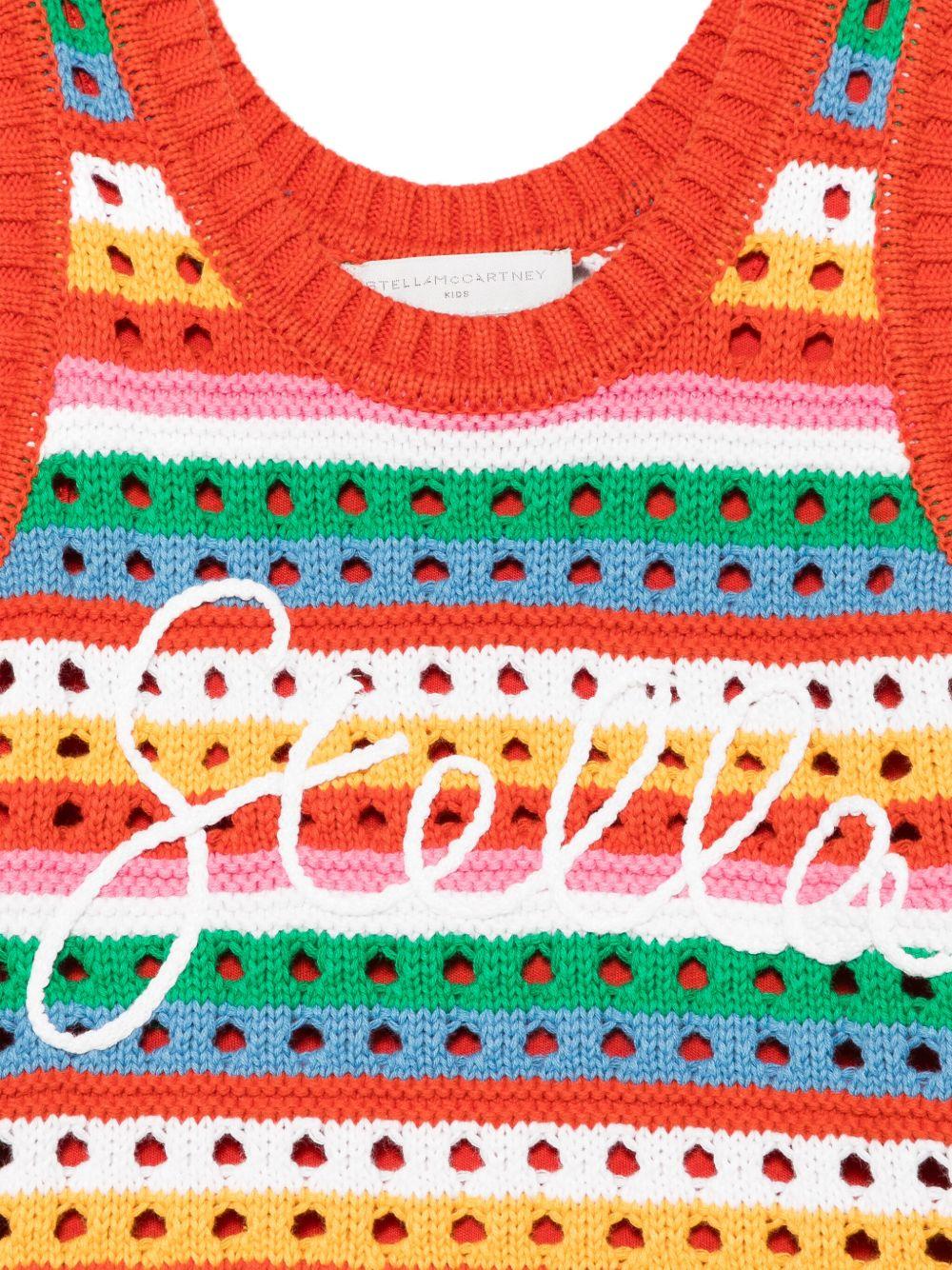 Open-knit dress<BR/><BR/><BR/> TW1F02 Z1876999 STELLA McCARTNEY KIDS 