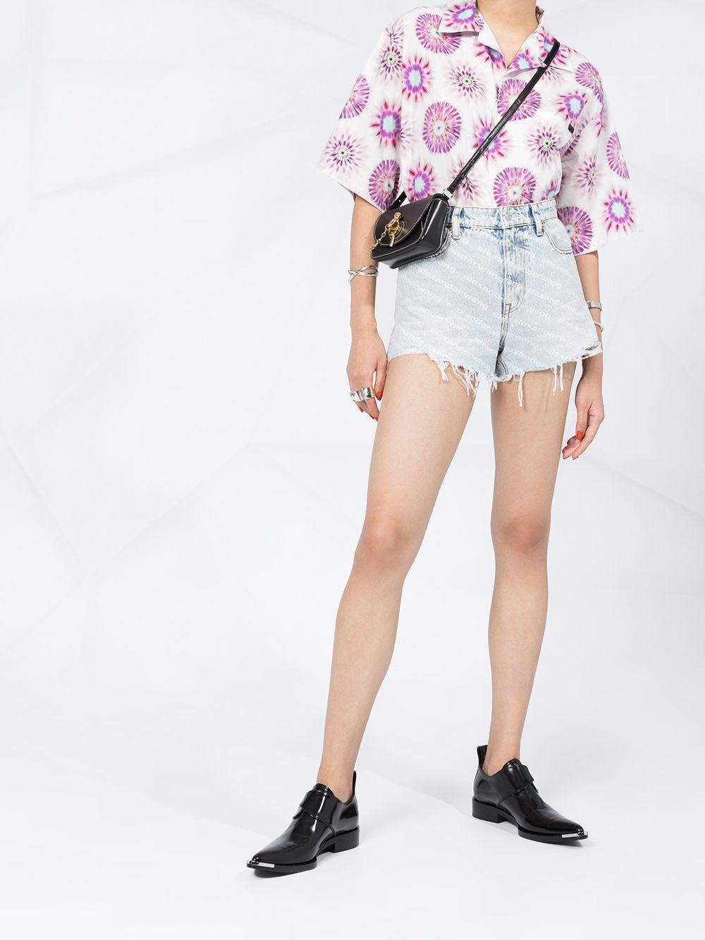 High-waisted denim shorts<BR/> 4DC2204781 270 ALEXANDER WANG 