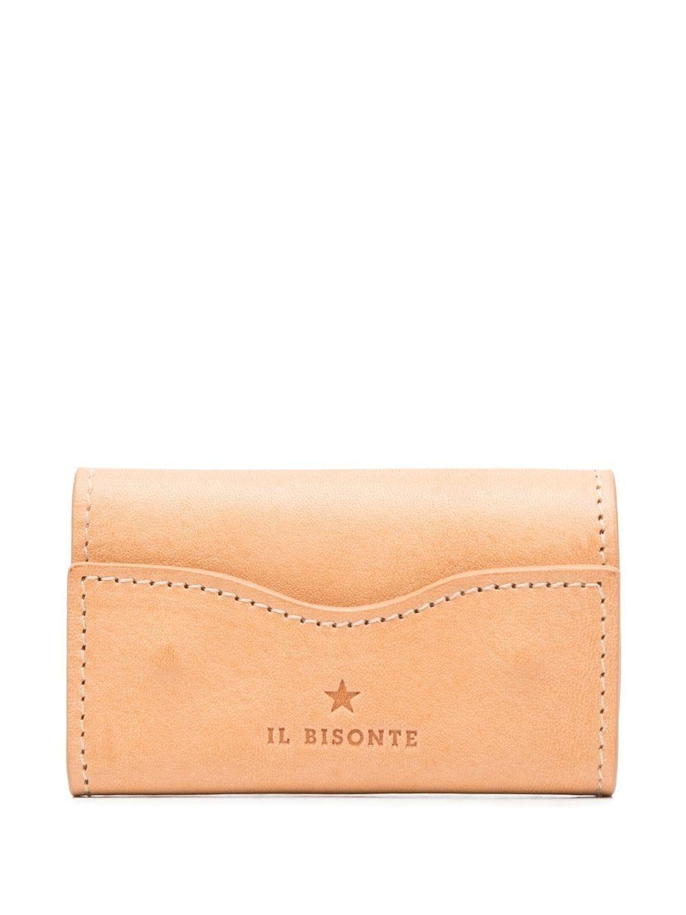 Debossed-logo key-chain wallet SKH144PV0001 NA106 IL BISONTE 