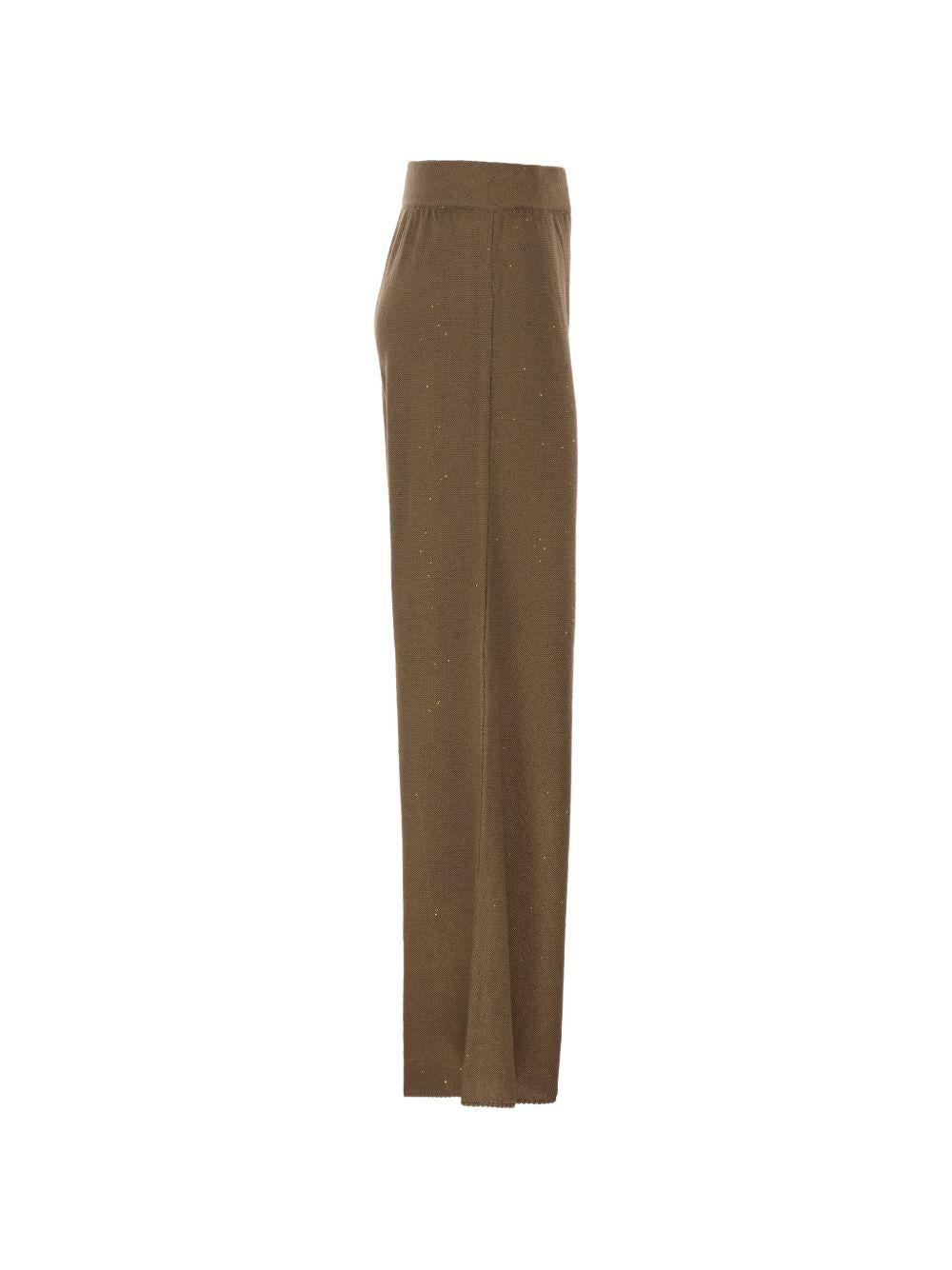 cotton and linen pants with sequins PAD266F351D273 1268 FABIANA FILIPPI 