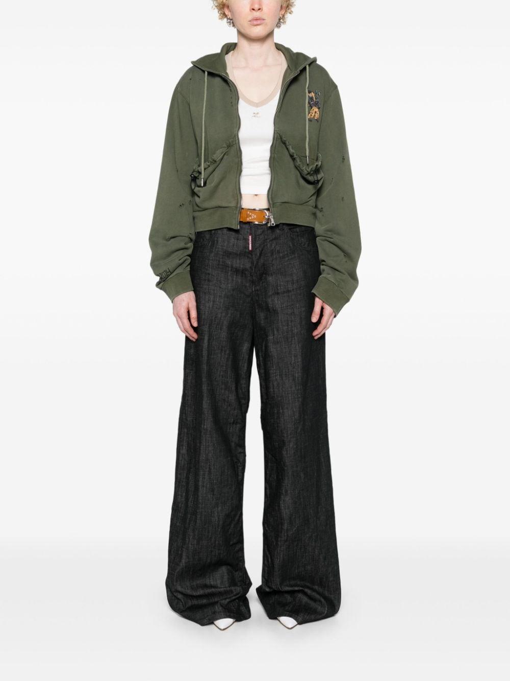 Traveller mid-rise wide-leg jeans<BR/><BR/><BR/> S75LB0987 S30357900 DSQUARED2 