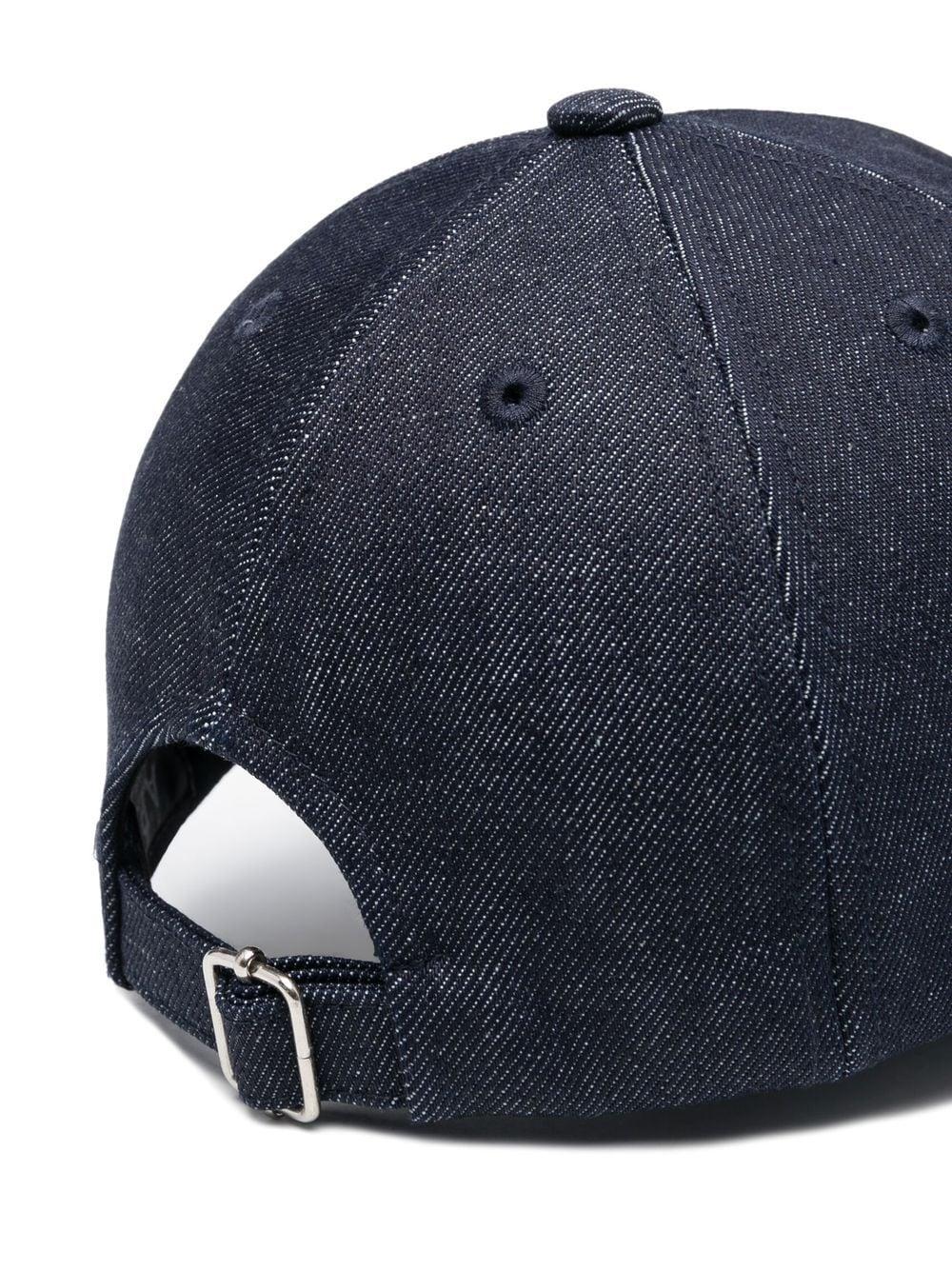 Duble Logo-print denim cap COCSXM24114 IAI A.P.C. 
