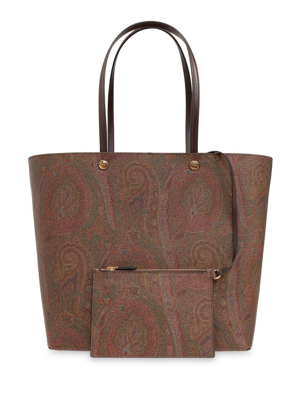 ESSENTIAL MAXI BAG IN ARNICA WITH CLUTCH WP1D0023 AA001M0019 ETRO 