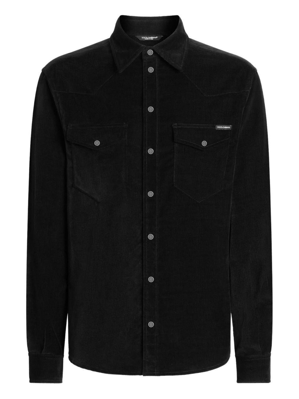 Fine-wale corduroy shirt G5MA1T GJ589N0000 DOLCE & GABBANA 