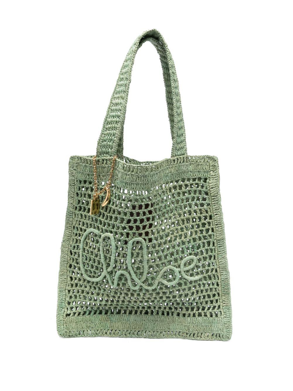 Summer Banana tote bag in raffia CH25US901P08 38M CHLOÉ 