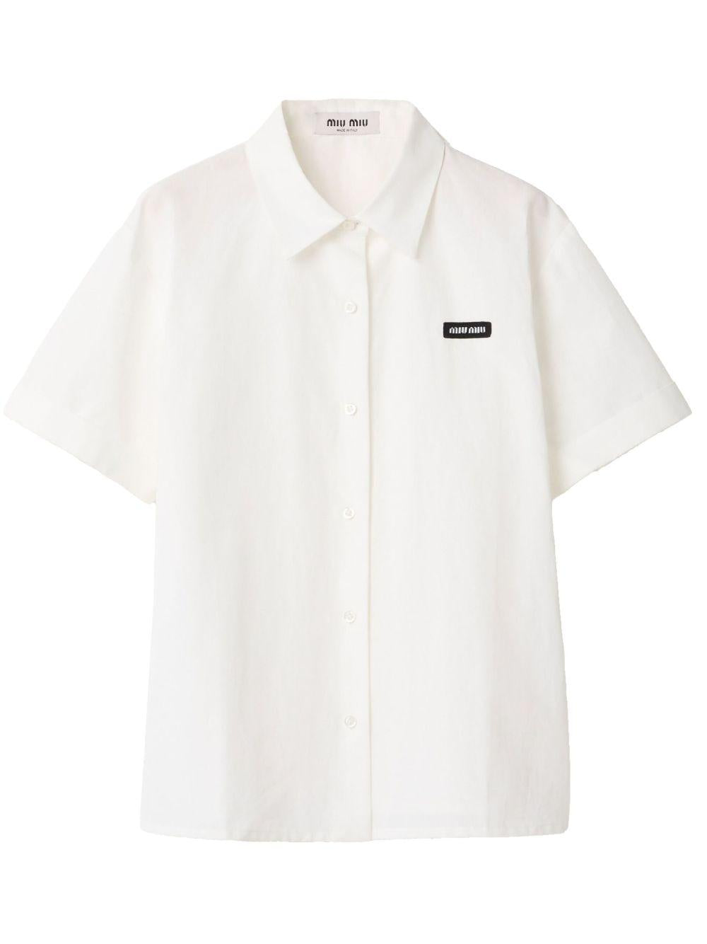 Poplin shirt<BR/><BR/><BR/> MK1933 163MF0009 MIU MIU 