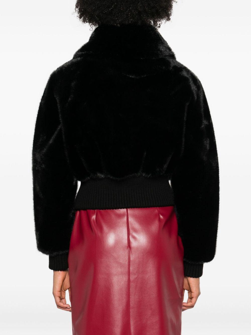 Faux fur bomber jacket 105399 A2PIZ99 PINKO 