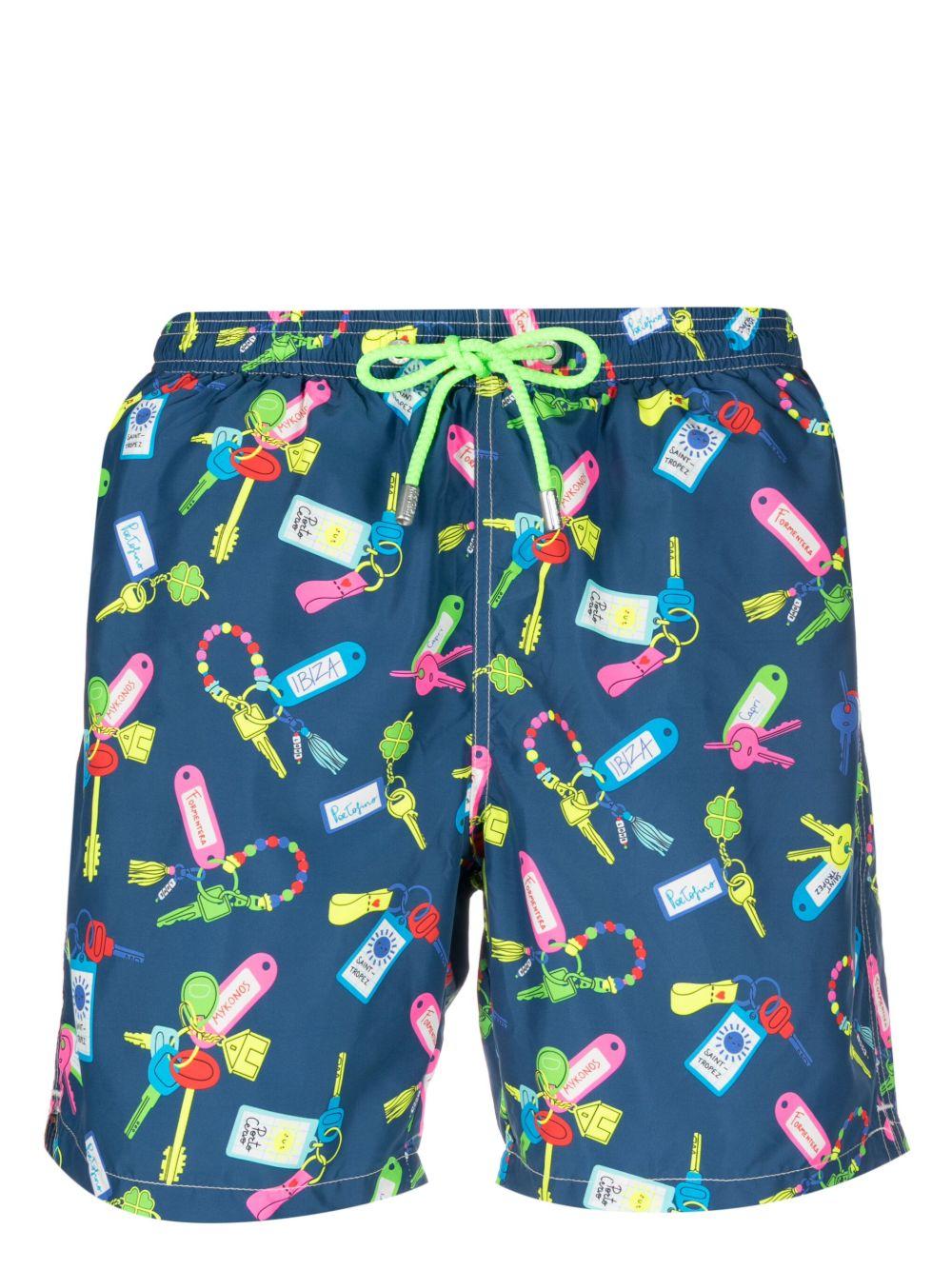 Micro print fantasy swimsuit LIGHTING 06774D71 MC2 SAINT BARTH 