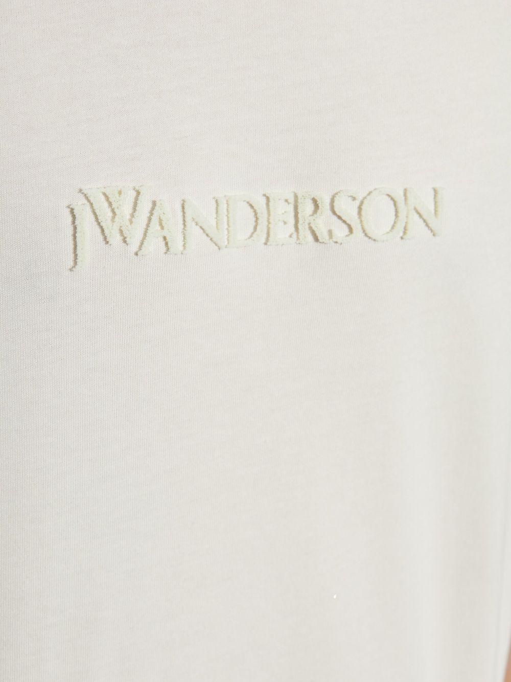 Crew Neck T-Shirt with Embroidery Logo Lettering on the Front JT0258 PG1510002 JW ANDERSON 