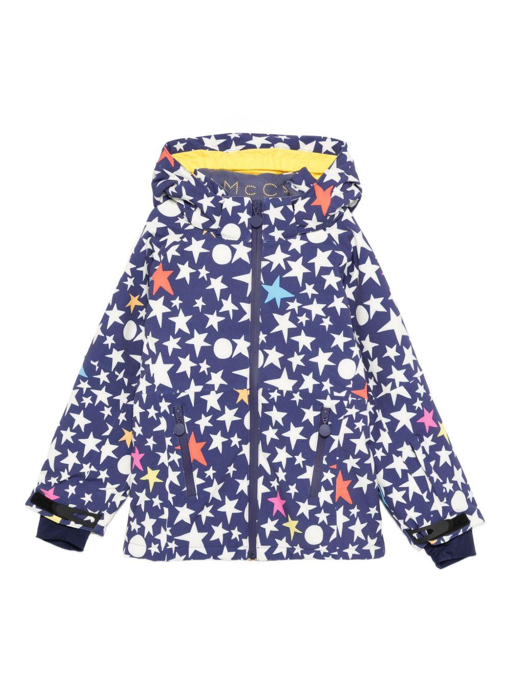 Star Print Hoodied Ski Jacket TX2C47 Z3117667MC STELLA McCARTNEY KIDS 