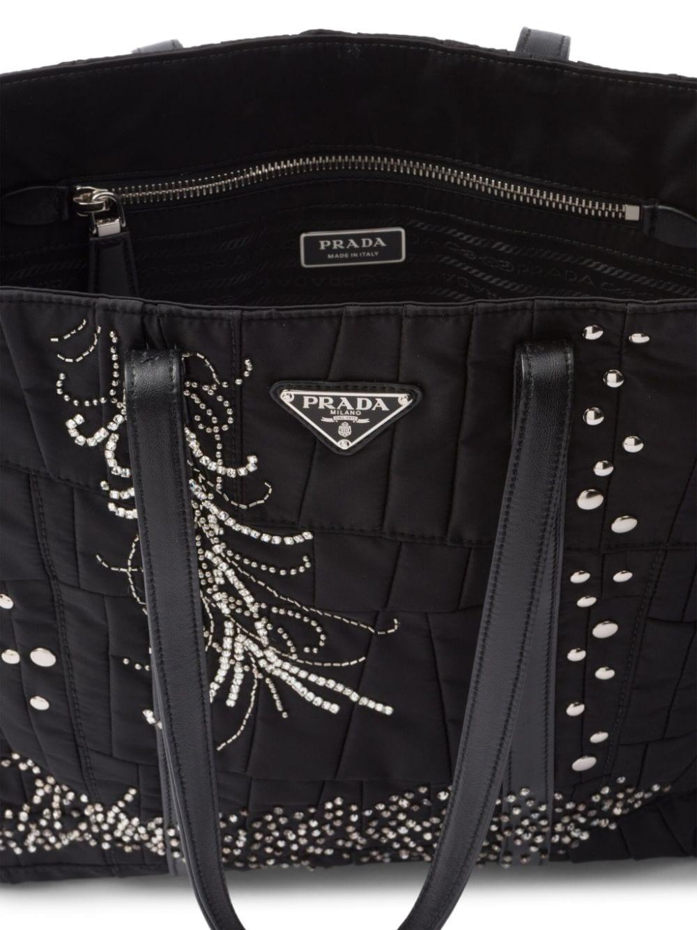 Medium Re-Nylon patchwork tote bag 1BG459 2CZMF0002 PRADA 