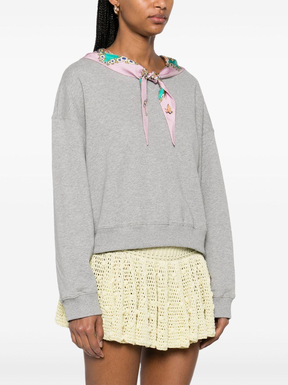 Scarf-detailed sweatshirt<BR/><BR/> WRMB0005 AU071S8290 ETRO 