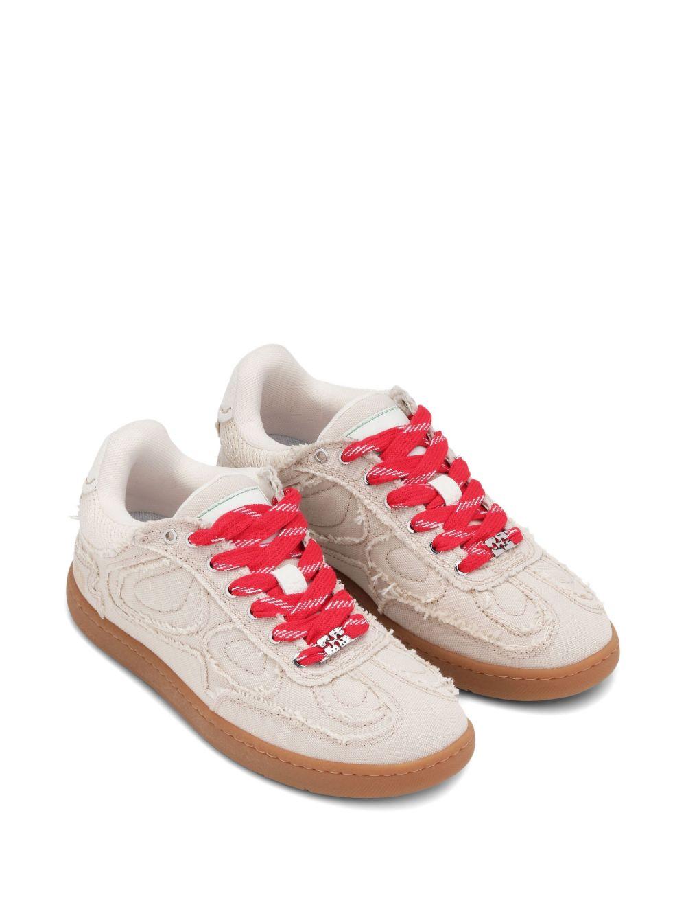 08 Canvas Raw Edge Sneakers S3079 518 GANNI 
