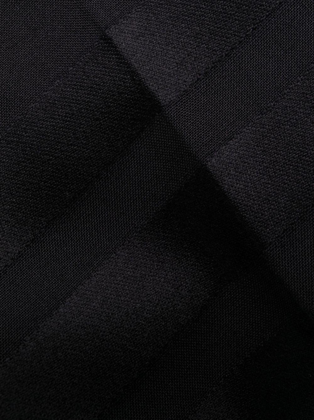 Navy blue wool 4-Bar tailored trousers MTC001A 06146420 THOM BROWNE 
