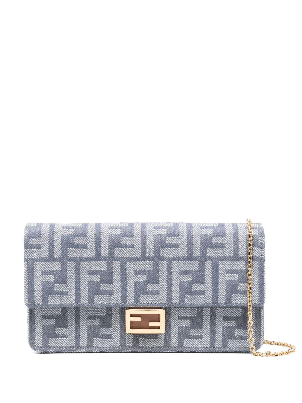 Compact Baguette wallet with flap and FF clasp 8M0498 AUT4F1SXQ FENDI 