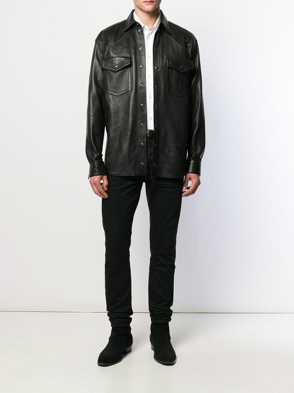 White shirt featuring a classic collar 535293Y217W 9000 SAINT LAURENT 