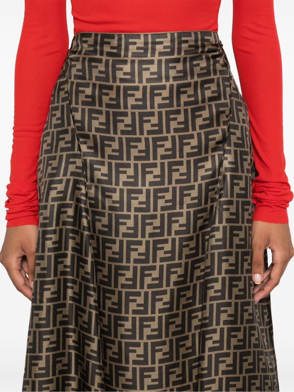 FF twill skirt FQ7601 A8G3F1440 FENDI 