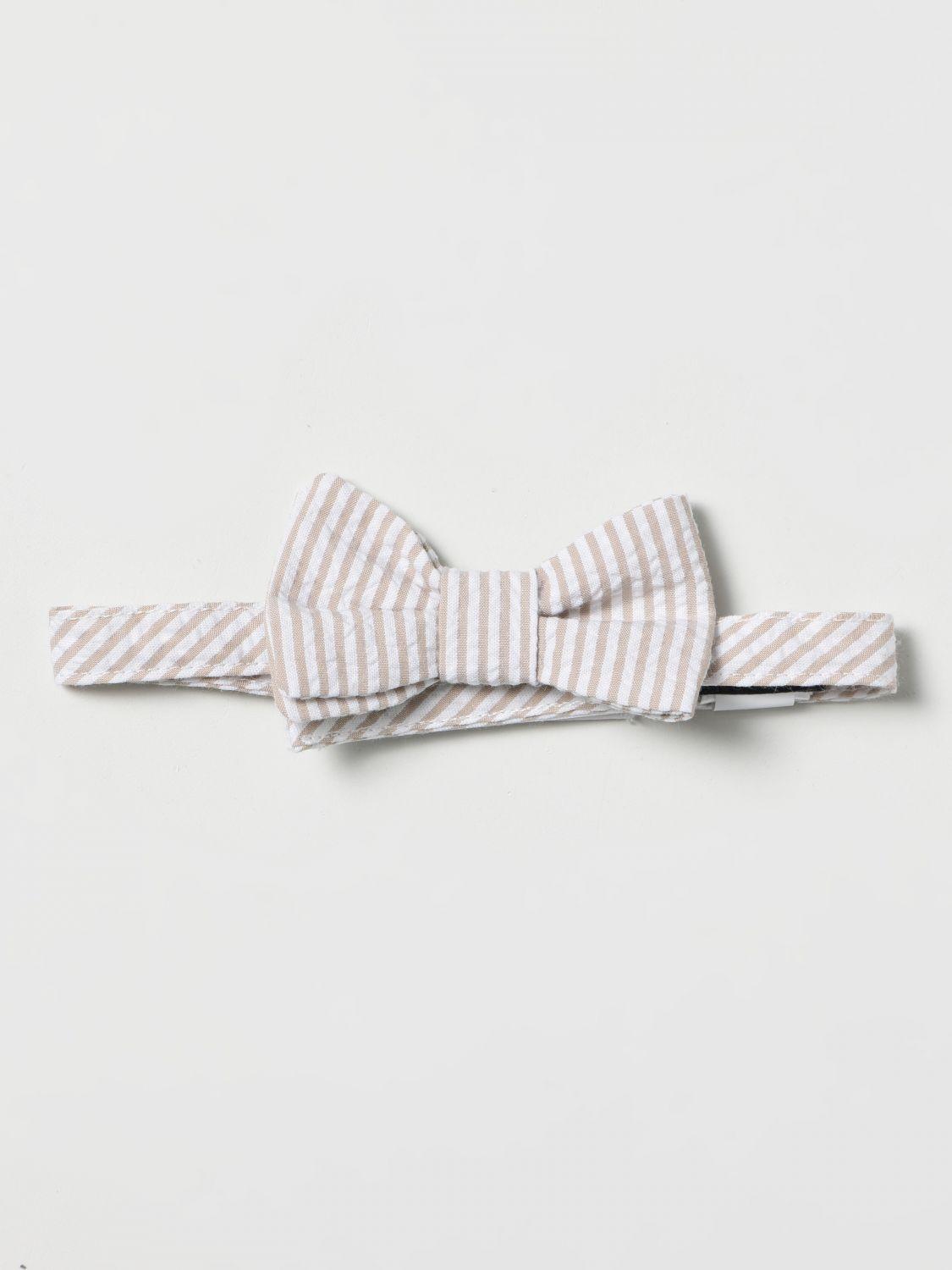 Beige stripe bow tie P23PH033C1078 133 IL GUFO 