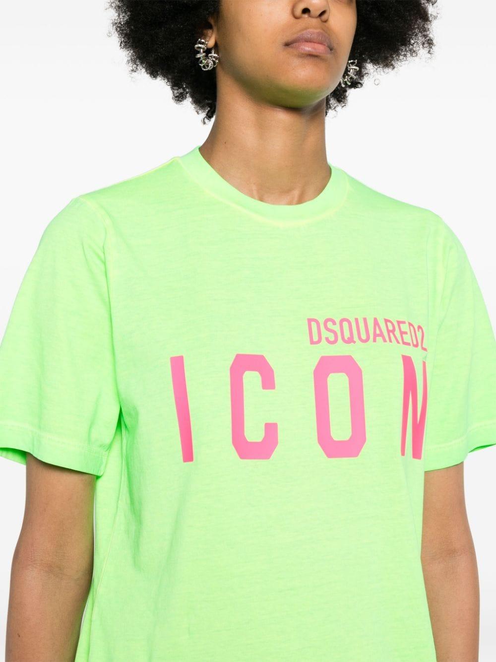 Be Icon cotton T-shirt<BR/><BR/><BR/> S80GC0067 S24692910 DSQUARED2 