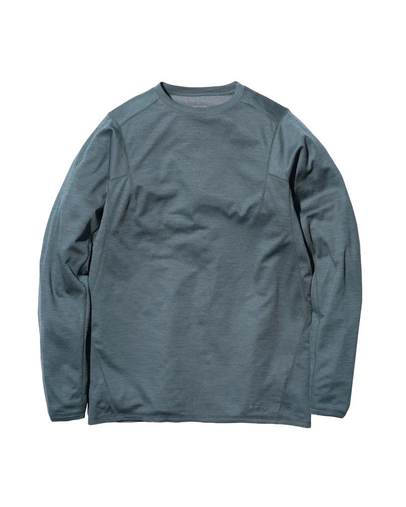Recycled Polyester Wool Long Sleeve T-Shirt SW-23AU013  SNOW PEAK 
