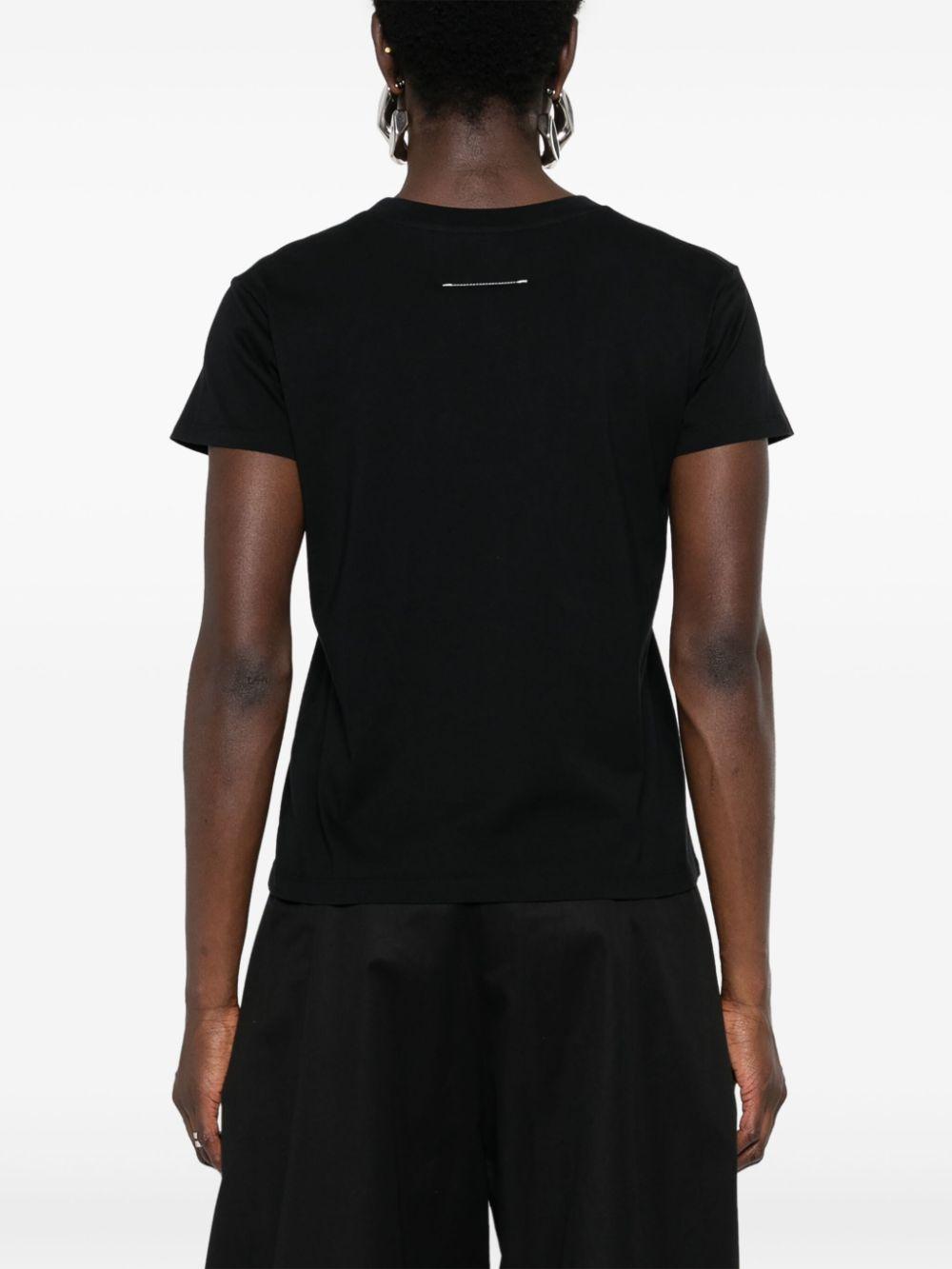 Numbers-patch cotton T-shirt<BR/><BR/><BR/> S52GC0327 S24312900 MM6 Maison Margiela 