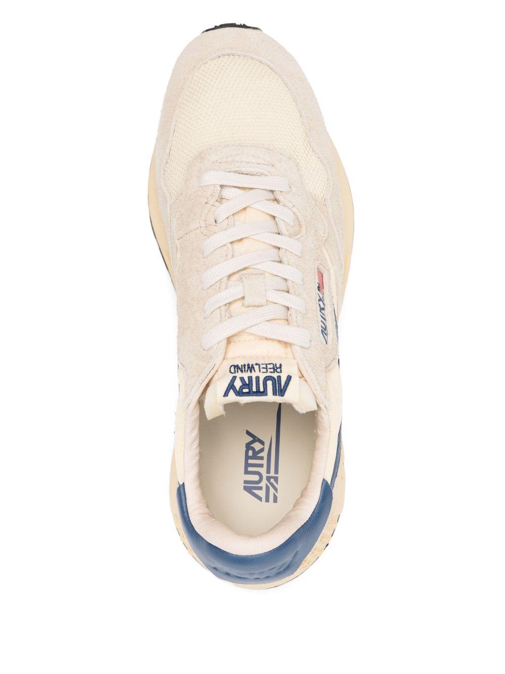 REELWIND LOW SNEAKERS WWLM UT27ECRU/ENSIGN BLUE AUTRY 