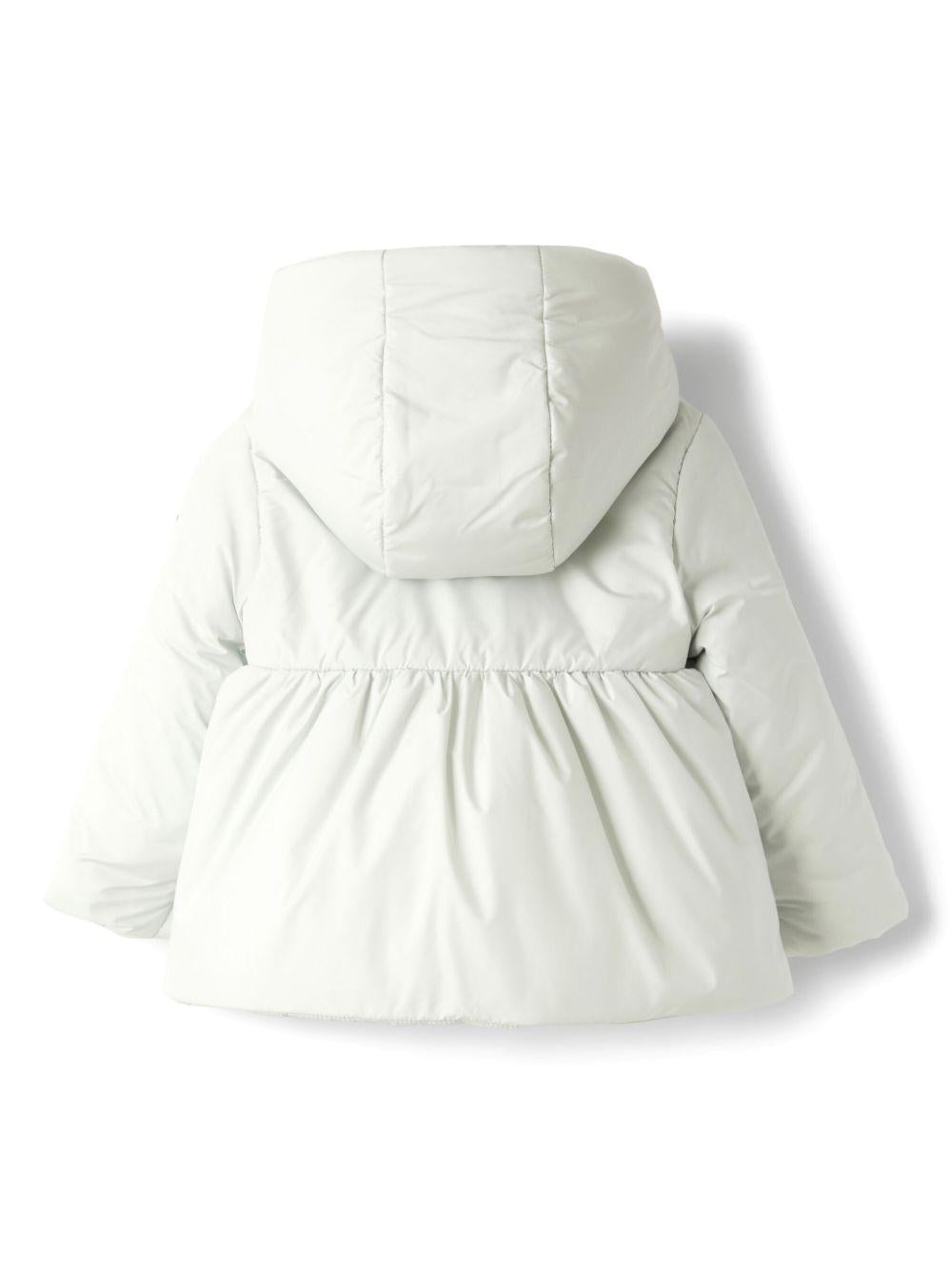 Peplum-hem hooded jacket<BR/><BR/><BR/> A24GM417N0106 100 IL GUFO 