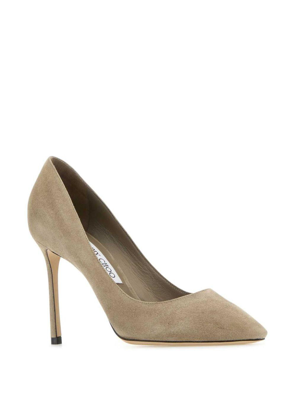 85mm Romy pumps<BR/><BR/><BR/> ROMY 85 TAUPE JIMMY CHOO 