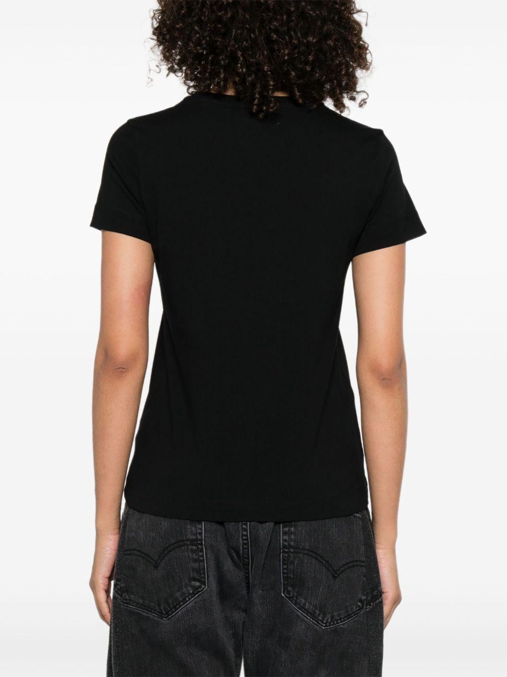 T-shirt with Love Birds embroidery 100355 A2RDZ99 PINKO 