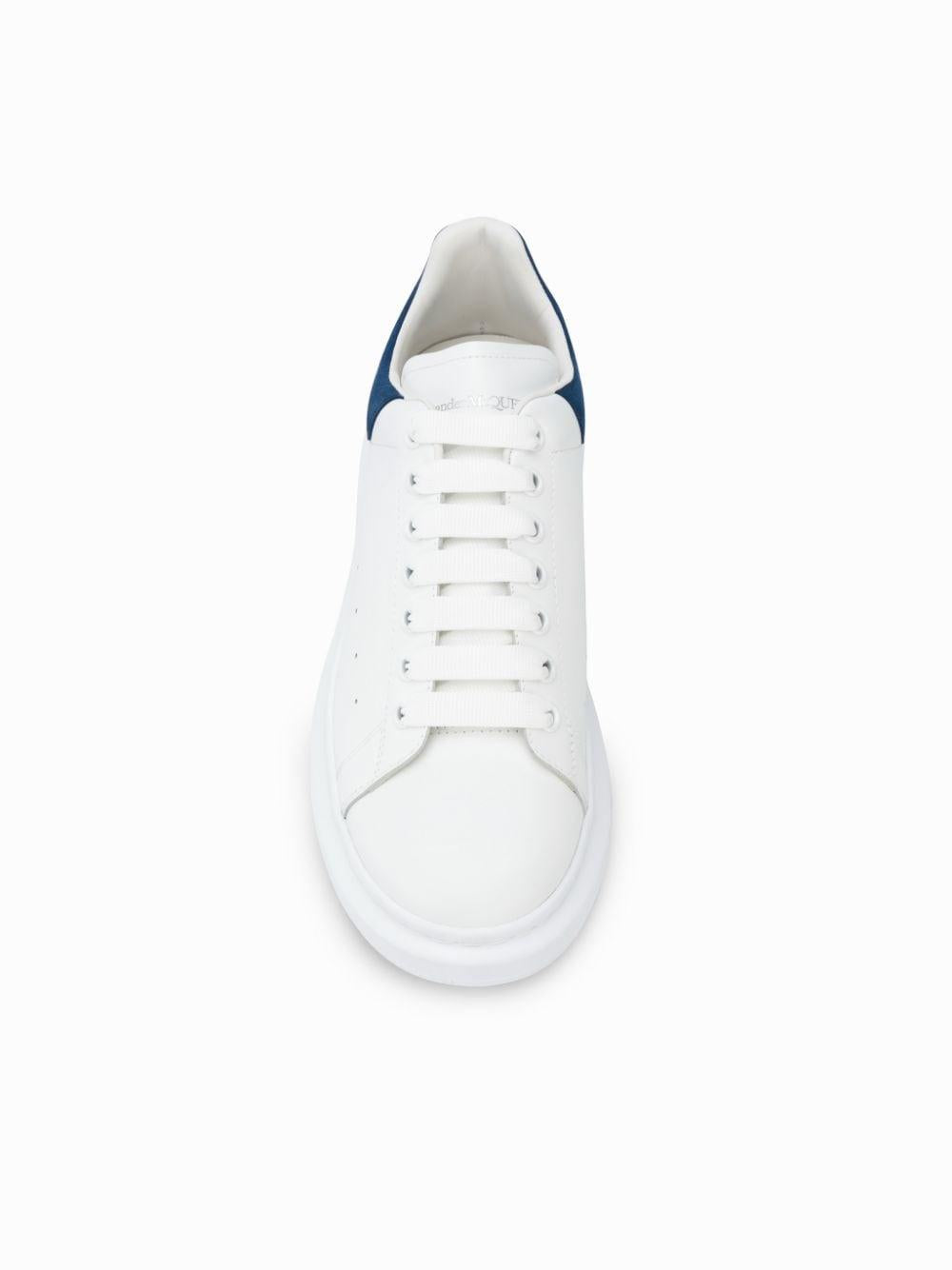 White/blue leather/suede oversized low-top sneakers 553680WHGP7 9086 ALEXANDER MCQUEEN 