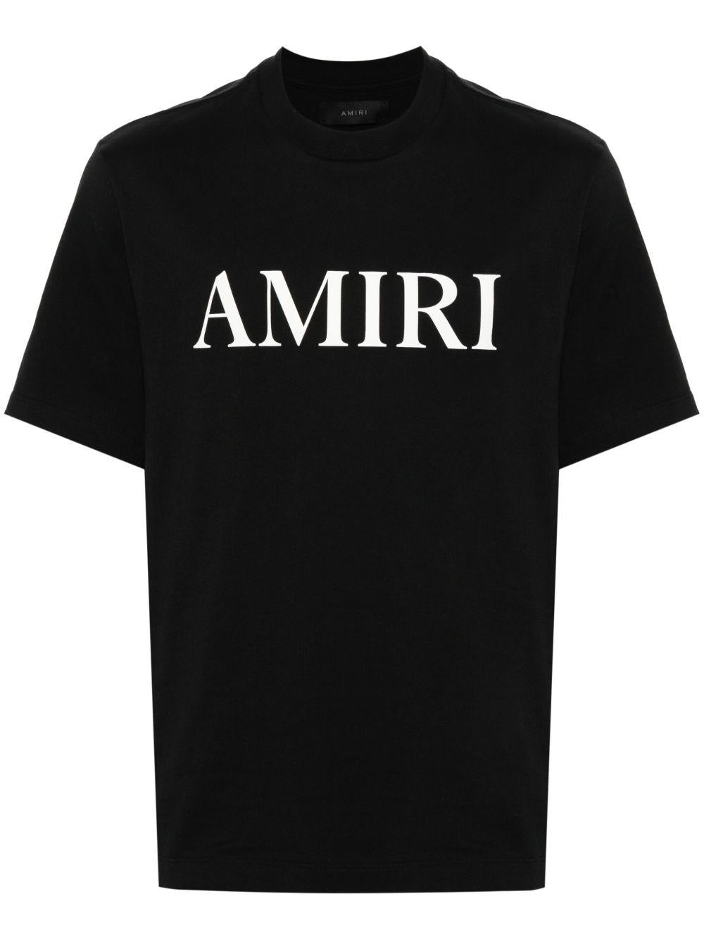 Rubberised-logo T-shirt<BR/><BR/><BR/> AMJYTE1073 BLACK AMIRI 
