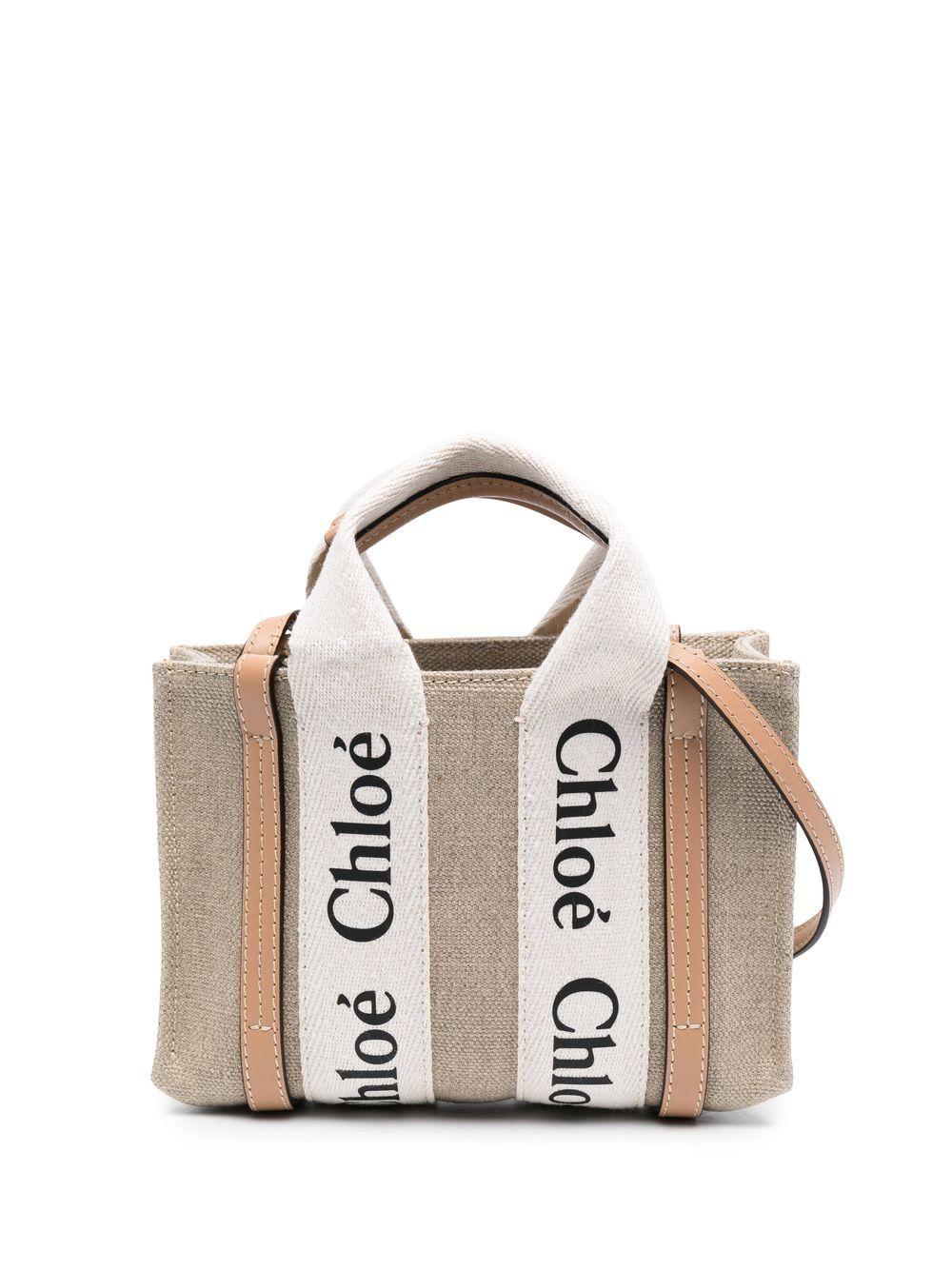 Logo-trim tote bag CHC22AP237I26 90Z CHLOÉ 