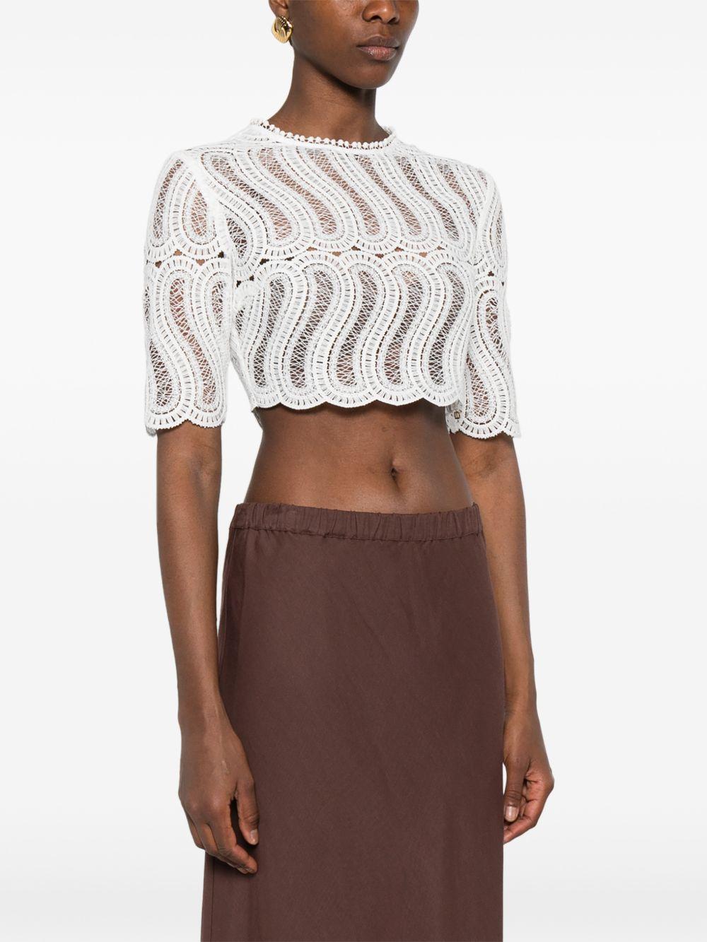 Paisley-print top with 3/4 sleeves 6003042 NUC000540977_010 RAQUEL DINIZ 