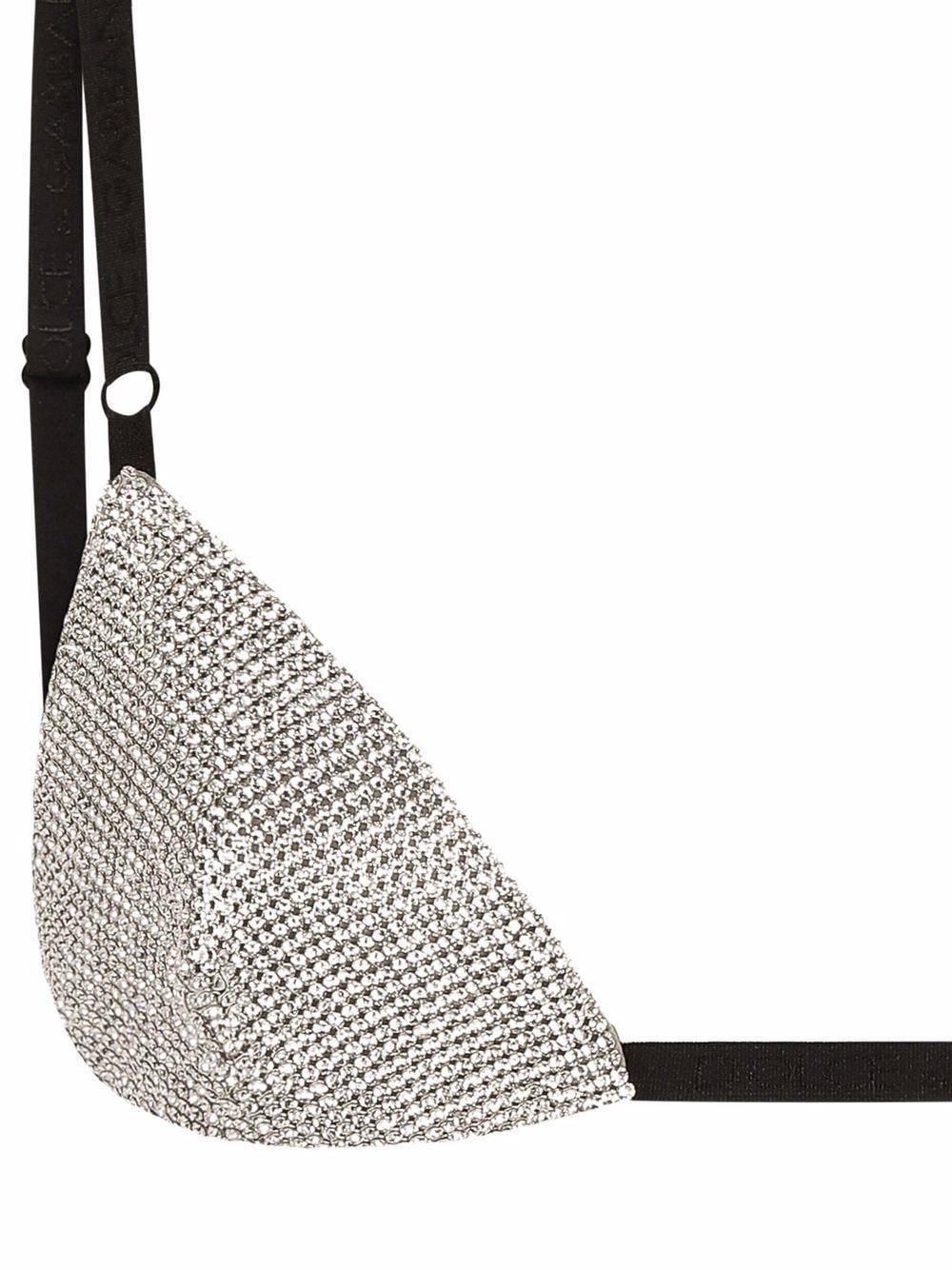 Crystal-embellished triangle bra O1D03T ONL85G1012 DOLCE & GABBANA 