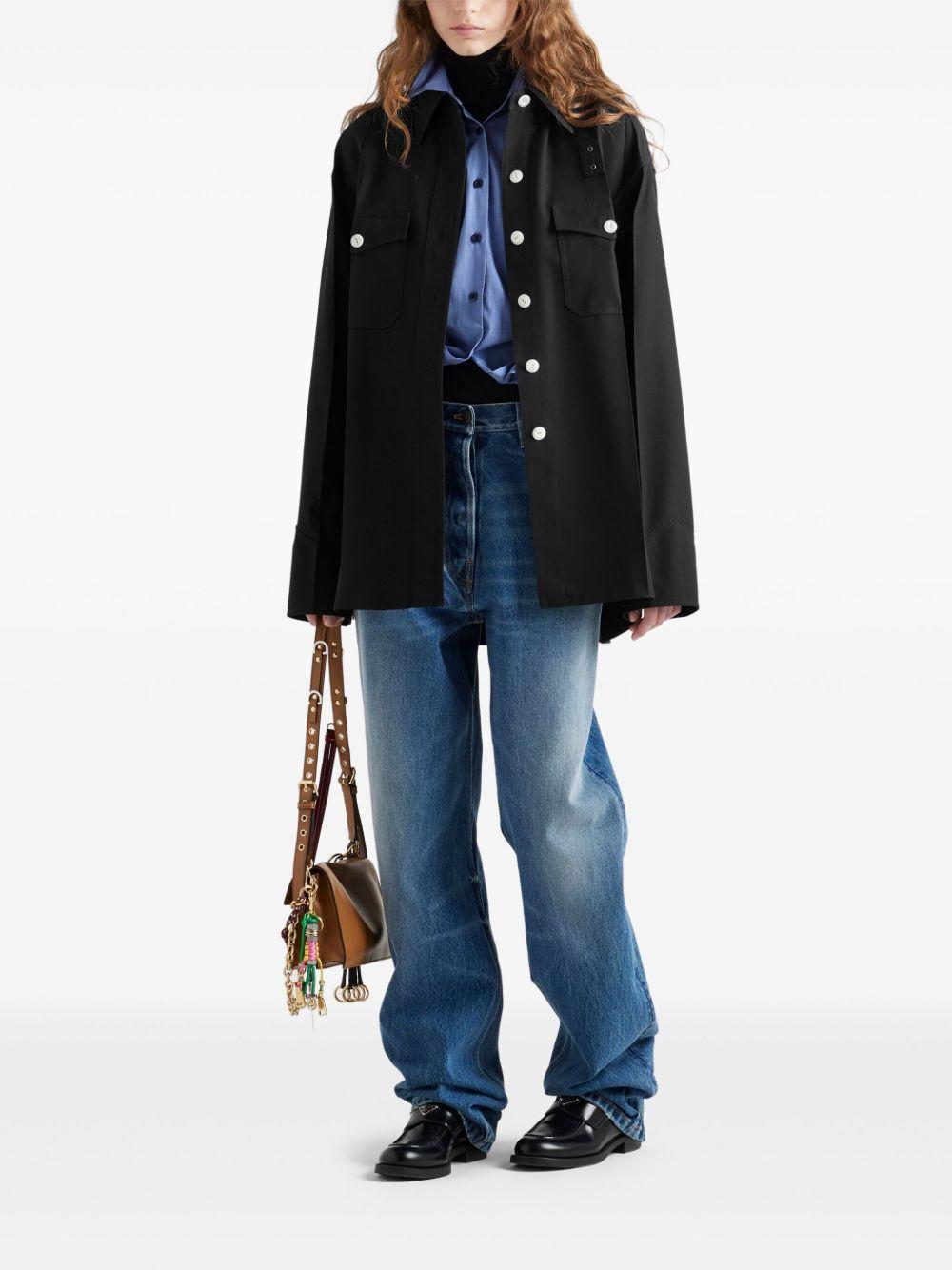 Wool gabardine coat<BR/><BR/><BR/> P614S 108NF0002 PRADA 