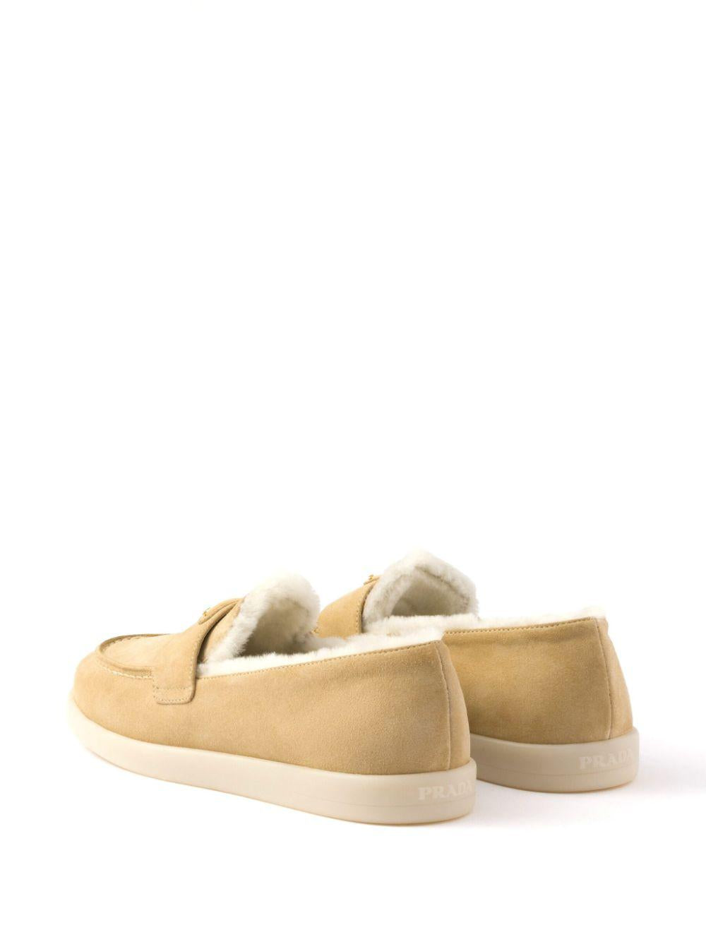 Suede and shearling loafers<BR/><BR/><BR/> 1D222N 3LPMF0379 PRADA 