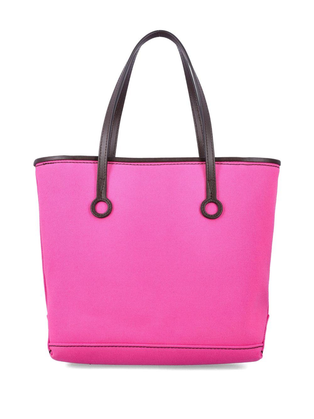 Small anchor canvas & leather tote in pink HB0768 FA0442307 JW ANDERSON 