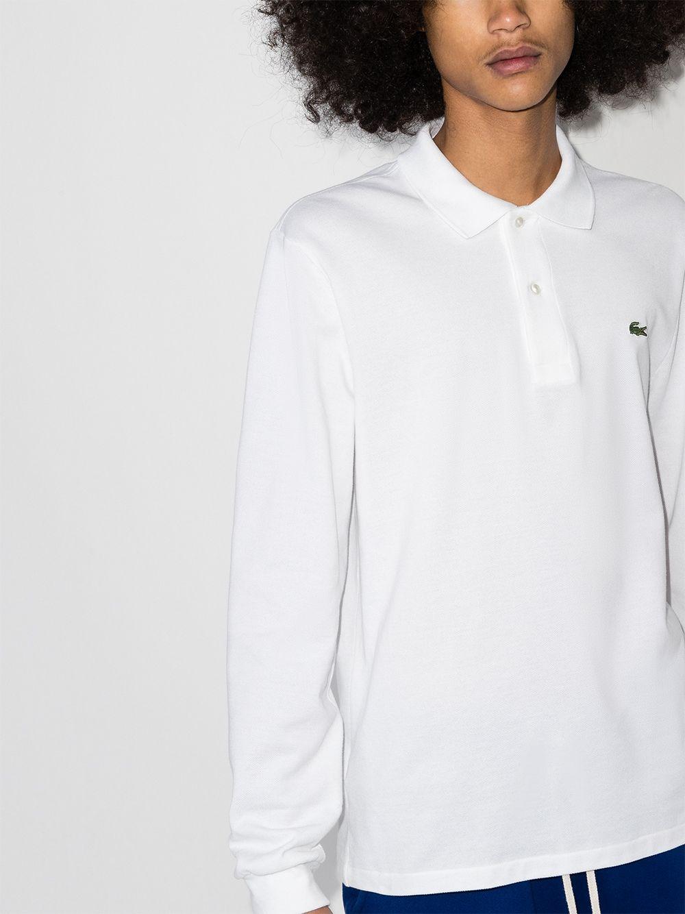 Logo-patch long-sleeve polo shirt<BR/><BR/><BR/> L1312 001 LACOSTE 