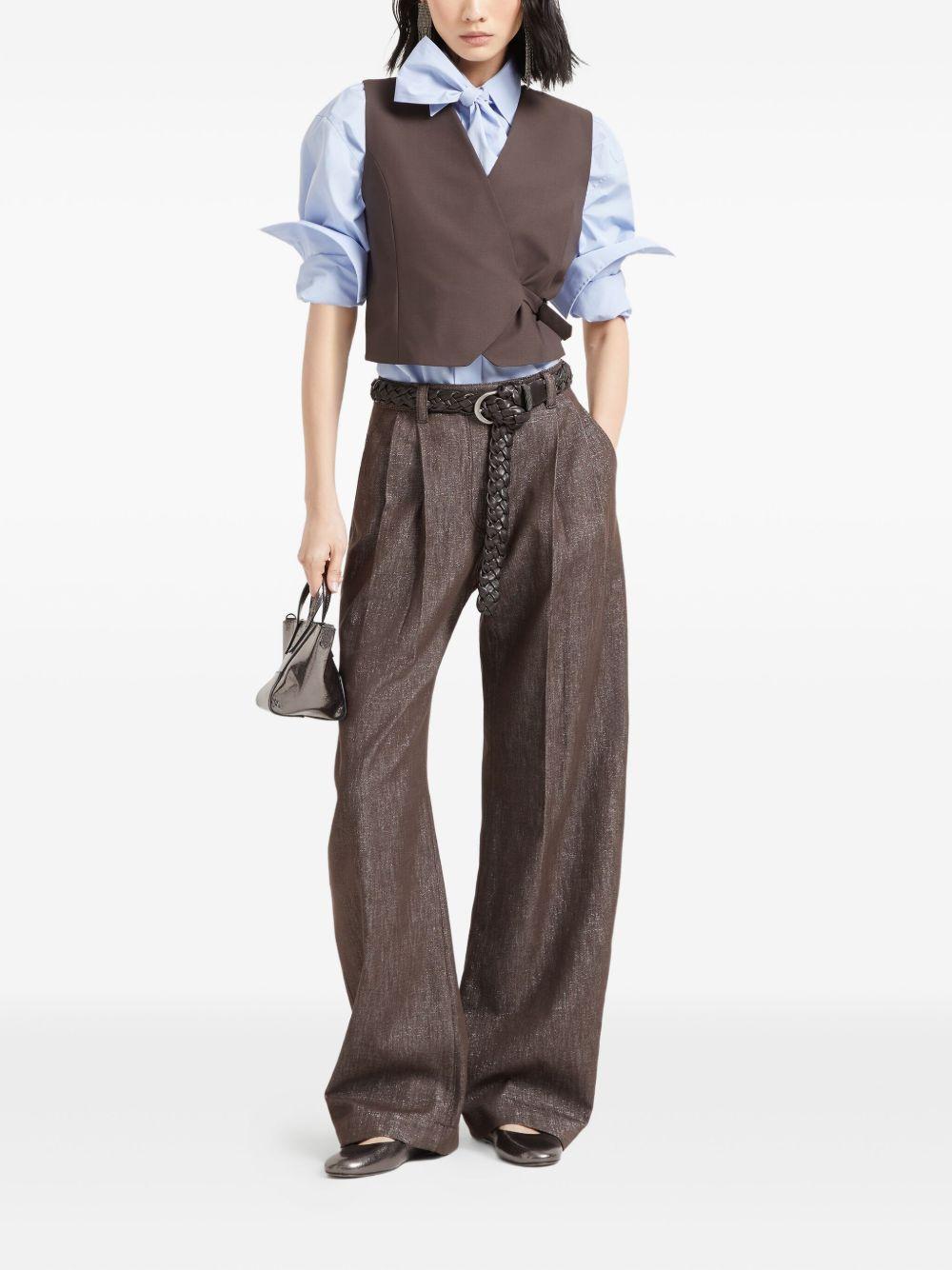 Denim trousers with lurex trim MB148P4022 C003 BRUNELLO CUCINELLI 