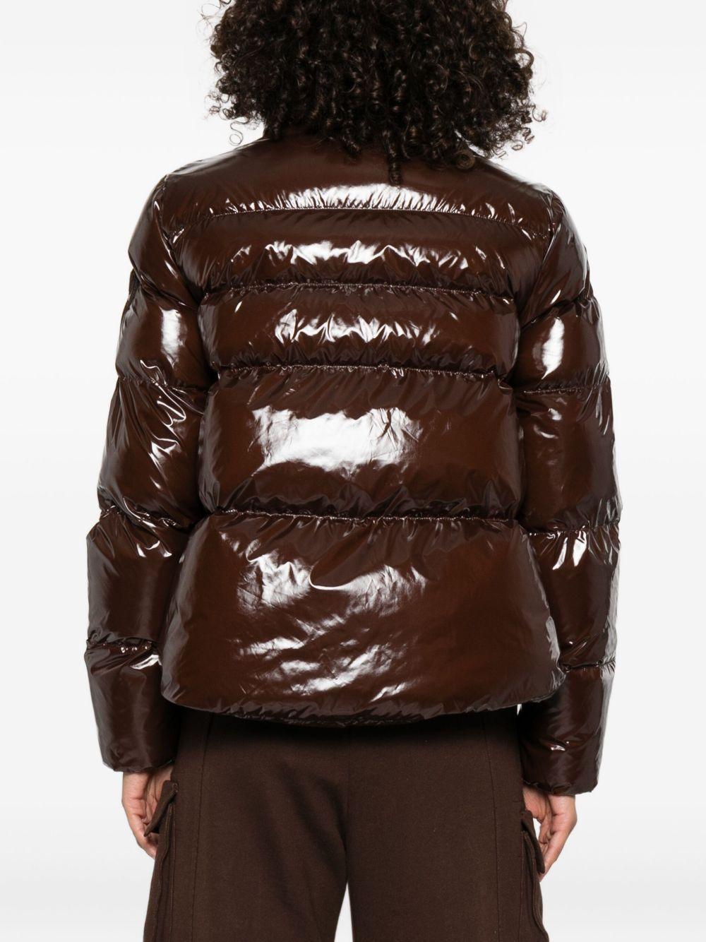 Padded crystal nylon pea coat 101598 A2P7M22 PINKO 