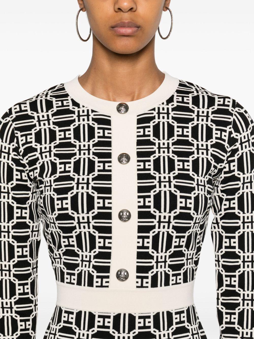 Jacquard logo minidress AM31B47E2 685 ELISABETTA FRANCHI 