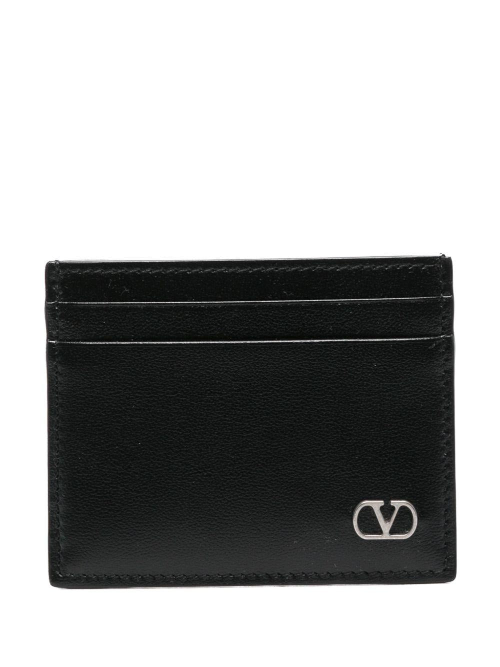 Leather card holder<BR/><BR/><BR/> 6Y2P0V09WVF 0NO VALENTINO GARAVANI 